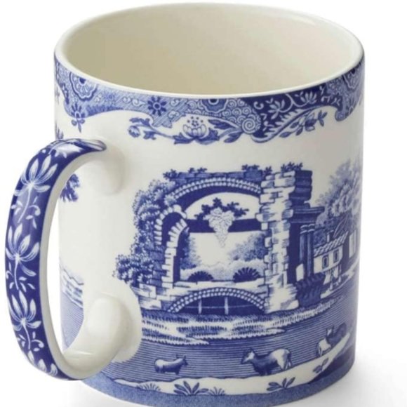 Spode Blue Italian Collection 9 Oz Mugs | Set of 4 Cups ( new with box) - Picture 2 of 8